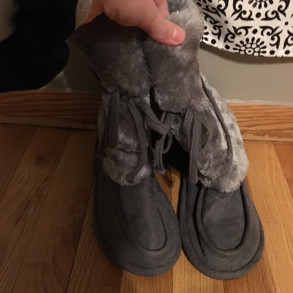 Fuzzy boots